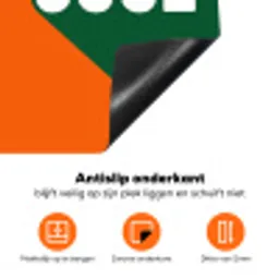Cool - Oranje - Groen Inductie beschermer vinyl 3mm klein -zzzzzzz-td-onderkant