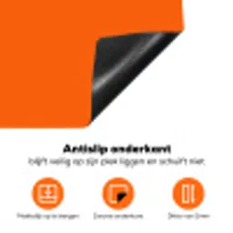 Cool - Paars - Oranje Inductie beschermer vinyl 3mm klein -zzzzzzz-td-onderkant