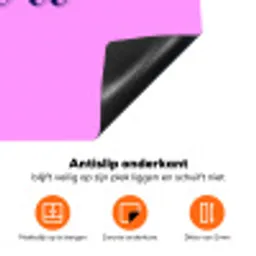 Diva - Lip - Panterprint - Roze Inductie beschermer vinyl 3mm klein -zzzzzzz-td-onderkant