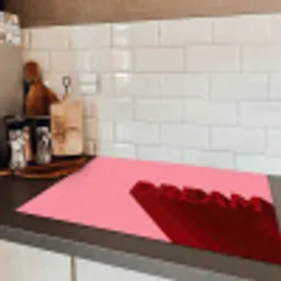 Dream - 3D - Rood - Roze Inductie beschermer vinyl 3mm klein -sfeer3