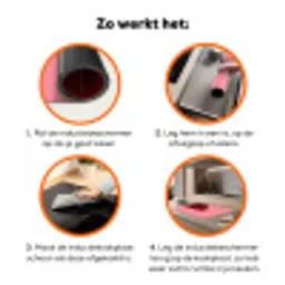 Dream - 3D - Rood - Roze Inductie beschermer vinyl 3mm klein -zzzzzzz-td-werking