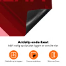 Dream - 3D - Rood - Roze Inductie beschermer vinyl 3mm klein -zzzzzzz-td-onderkant