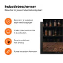 Espresso - Melk - Café Inductie beschermer vinyl 3mm klein -zzzzzzz-td-ups
