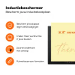 Geel - Oranje - if not now then when Inductie beschermer vinyl 3mm klein -zzzzzzz-td-ups