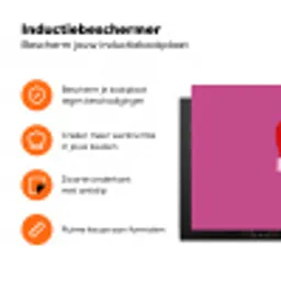 Girl power - Hart - Roze - Rood Inductie beschermer vinyl 3mm klein -zzzzzzz-td-ups