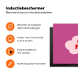 Girl power - Wolk - Roze Inductie beschermer vinyl 3mm klein -zzzzzzz-td-ups