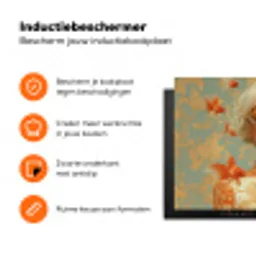 Goudvissen - Oranje - Vrouw - Blond Inductie beschermer vinyl 3mm klein -zzzzzzz-td-ups