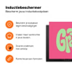 Grateful - Groen - Grafisch - Vloeiend Inductie beschermer vinyl 3mm klein -zzzzzzz-td-ups