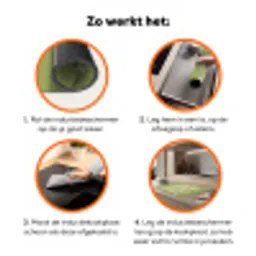 I hate everybody - Groen - Retro Inductie beschermer vinyl 3mm klein -zzzzzzz-td-werking
