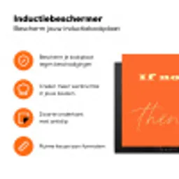 If not now then when - Oranje - Geel - Levendig Inductie beschermer vinyl 3mm klein -zzzzzzz-td-ups
