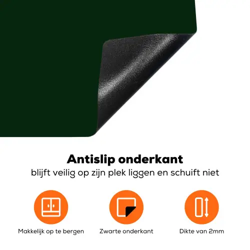Illustratie - Mond - Donkergroen - Tekstwolkje Inductie beschermer vinyl 3mm klein -zzzzzzz-td-onderkant