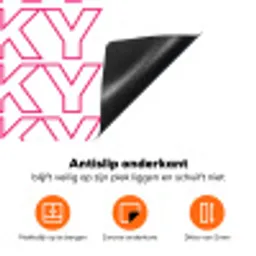 Lucky - Roze - Patroon Inductie beschermer vinyl 3mm klein -zzzzzzz-td-onderkant