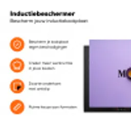 Maandag - Mok - Koffie - Paars Inductie beschermer vinyl 3mm klein -zzzzzzz-td-ups
