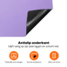 Maandag - Mok - Koffie - Paars Inductie beschermer vinyl 3mm klein -zzzzzzz-td-onderkant