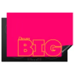 Minimalistisch - Roze - Dream big - Grafisch Inductie beschermer vinyl 3mm klein -3d