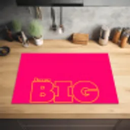 Minimalistisch - Roze - Dream big - Grafisch Inductie beschermer vinyl 3mm klein -sfeer5