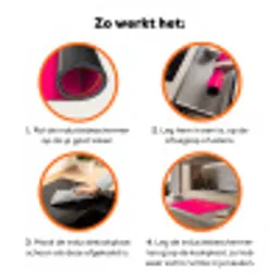 Minimalistisch - Roze - Dream big - Grafisch Inductie beschermer vinyl 3mm klein -zzzzzzz-td-werking
