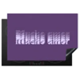 Mucho amor - Paars - Grafisch Inductie beschermer vinyl 3mm klein -3d