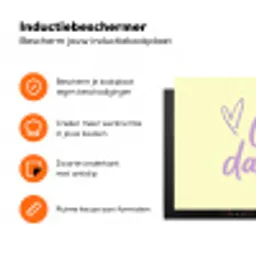 Oh darling - Geel - Hart Inductie beschermer vinyl 3mm klein -zzzzzzz-td-ups