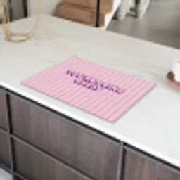 Paars - Strepen - You're doing great - Schaduw Inductie beschermer vinyl 3mm klein -sfeer8