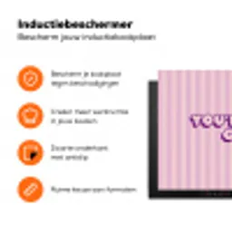 Paars - Strepen - You're doing great - Schaduw Inductie beschermer vinyl 3mm klein -zzzzzzz-td-ups