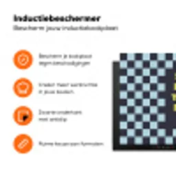 Patroon - Geblok - Blauw - Slow down you're doing fine Inductie beschermer vinyl 3mm klein -zzzzzzz-td-ups