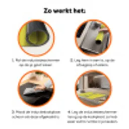 Ride or die - Geel - Blauw Inductie beschermer vinyl 3mm klein -zzzzzzz-td-werking