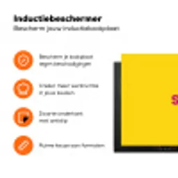 Smile - Roze - Geel Inductie beschermer vinyl 3mm klein -zzzzzzz-td-ups