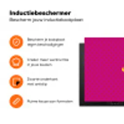 Smile - Stippen - Roze Inductie beschermer vinyl 3mm klein -zzzzzzz-td-ups