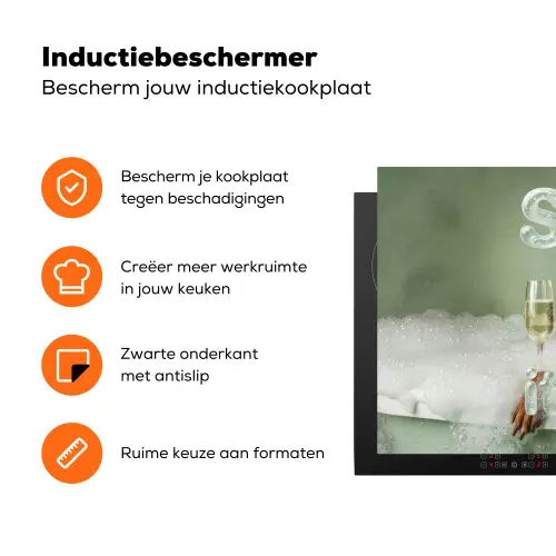 Soak it all in - Hond - Bad Inductie beschermer vinyl 3mm klein -zzzzzzz-td-ups