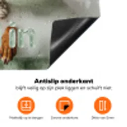 Soak it all in - Hond - Bad Inductie beschermer vinyl 3mm klein -zzzzzzz-td-onderkant