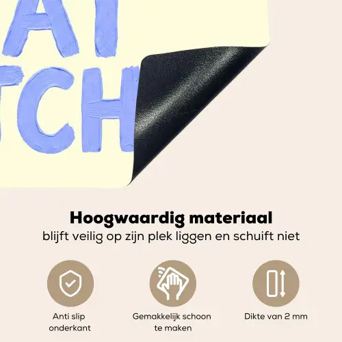 100% that bitch - Blauw - Wit Inductie beschemer met haakjes klein -ky-onderkant-nl