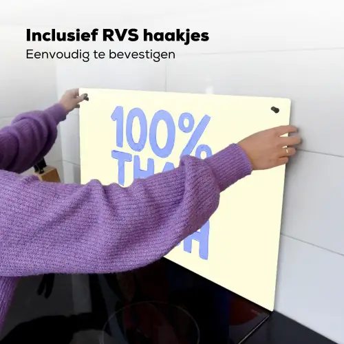100% that bitch - Blauw - Wit Inductie beschemer met haakjes klein -ky-ophangen-nl