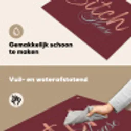 Bitch please - Rood - Blauw Inductie beschemer met haakjes klein -ky-schoon-nl