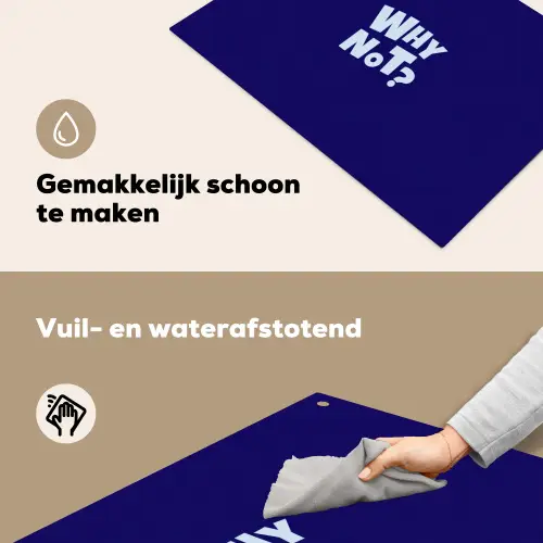 Blauw - Why not - Minimalistisch Inductie beschemer met haakjes klein -ky-schoon-nl