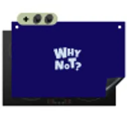 Blauw - Why not - Minimalistisch Inductie beschemer met haakjes klein -3d