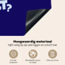 Blauw - Why not - Minimalistisch Inductie beschemer met haakjes klein -ky-onderkant-nl