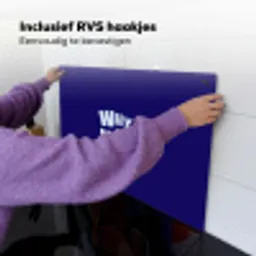 Blauw - Why not - Minimalistisch Inductie beschemer met haakjes klein -ky-ophangen-nl