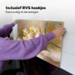 Bloemen - Eieren - Geschilderd Inductie beschemer met haakjes klein -ky-ophangen-nl