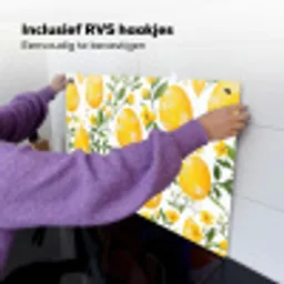 Bloemen - Paaseieren - Geel Inductie beschemer met haakjes klein -ky-ophangen-nl