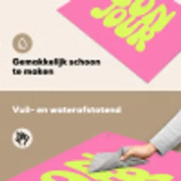 Bonjour - Roze - Fel groen Inductie beschemer met haakjes klein -ky-schoon-nl