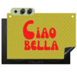 Ciao bella - Rood - Groen - Stippen Inductie beschemer met haakjes klein -3d