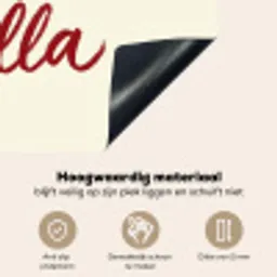 Ciao bella - Rood - Wit - Minimalistisch Inductie beschemer met haakjes klein -ky-onderkant-nl