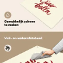 Ciao bella - Rood - Wit - Minimalistisch Inductie beschemer met haakjes klein -ky-schoon-nl