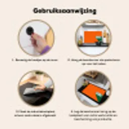 Cool - Oranje - Groen Inductie beschemer met haakjes klein -ky-gebruik-nl
