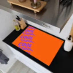 Cool - Paars - Oranje Inductie beschemer met haakjes klein -sfeer1