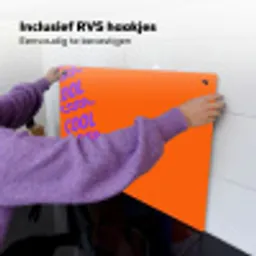 Cool - Paars - Oranje Inductie beschemer met haakjes klein -ky-ophangen-nl