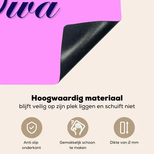 Diva - Lip - Panterprint - Roze Inductie beschemer met haakjes klein -ky-onderkant-nl
