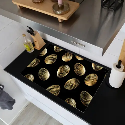 Eieren - Goud - Patroon Inductie beschemer met haakjes klein -sfeer1