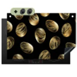 Eieren - Goud - Patroon Inductie beschemer met haakjes klein -3d